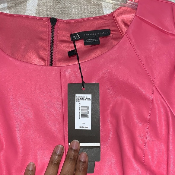 Armani Exchange “Leather” Cocktail Dress - Picture 3 of 3